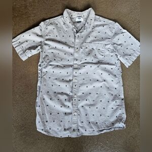 Old Navy Light Grayish Blue Button Down Shirt
